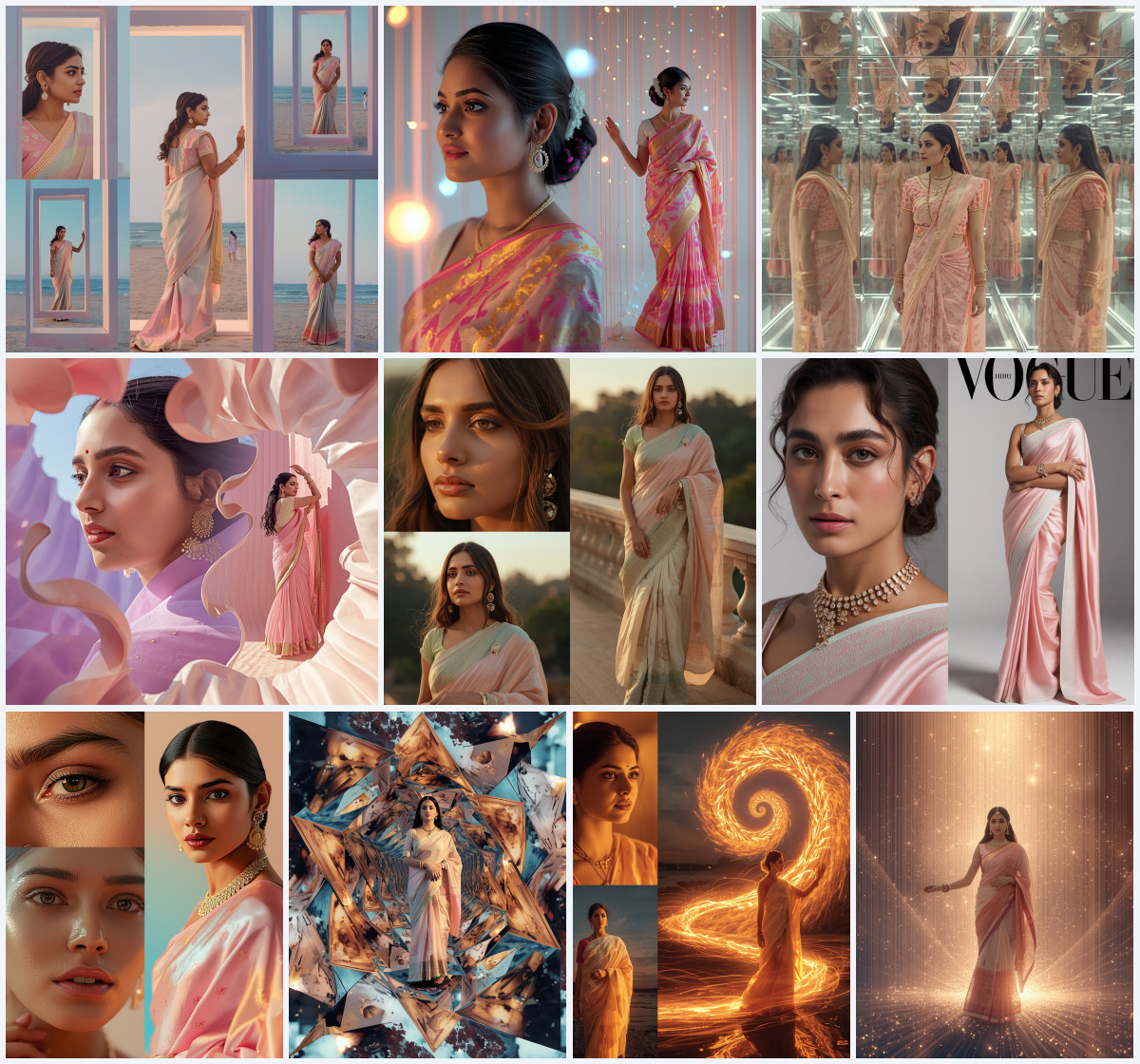 10+ Best Saree AI Prompt for Girl | Traditional Indian Look with Modern Cinematic Style - Main Thumbnail