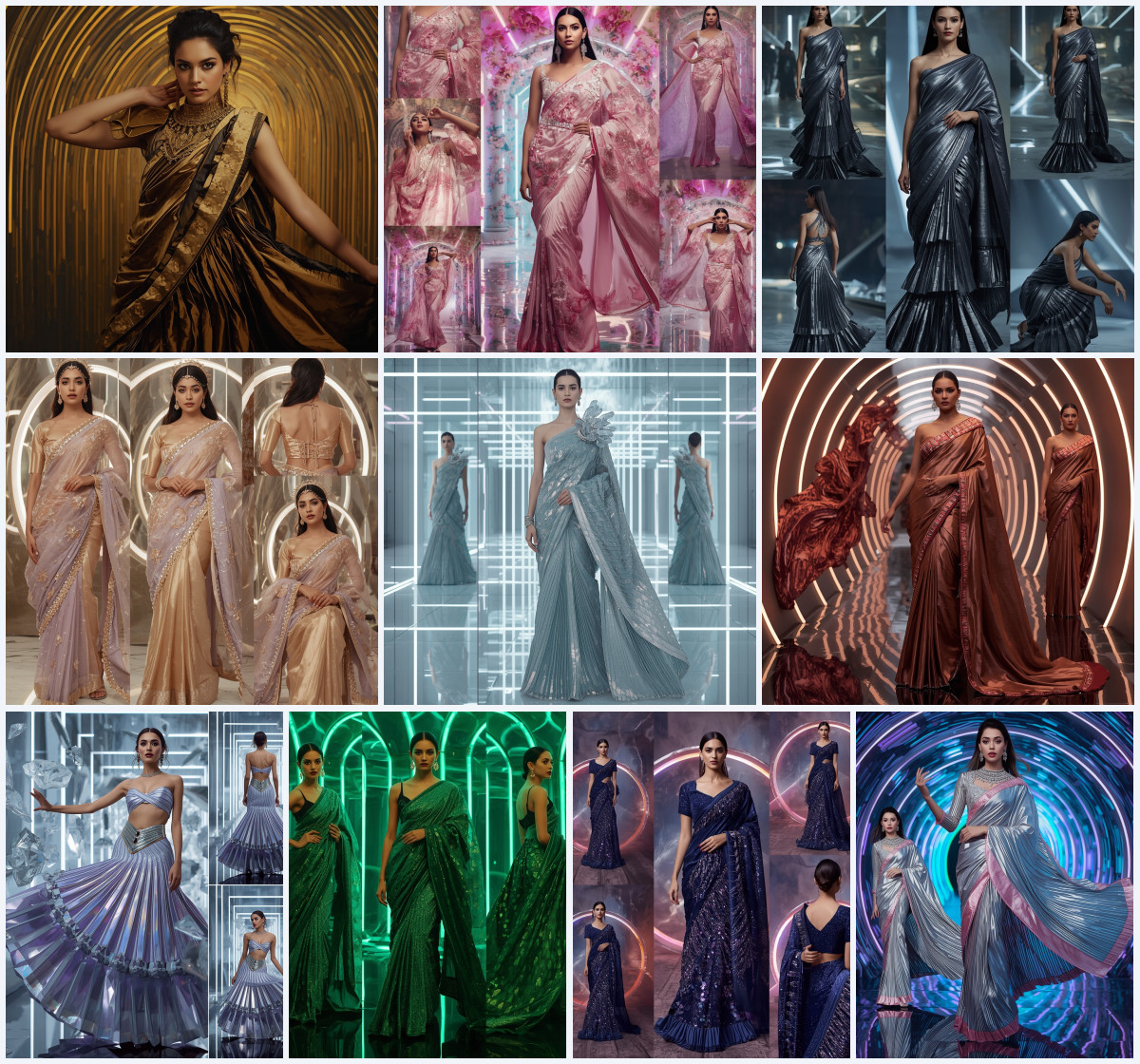 10+ Pastel Ombre Tissue Modern Saree AI Prompts for Soft Glow Aesthetics via Gemini, Grok, and ChatGPT