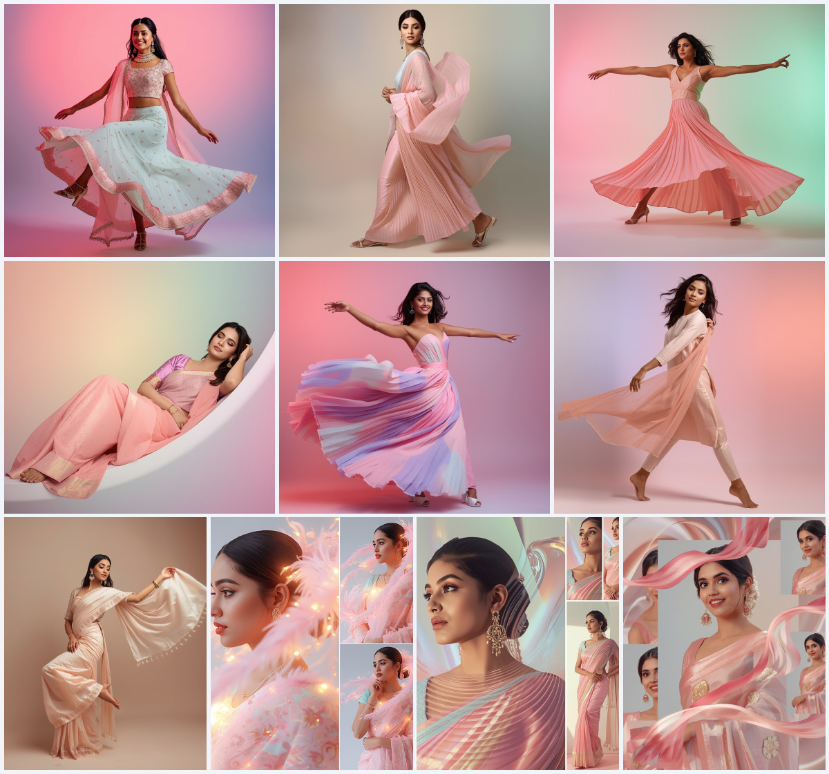 10+ Saree AI Prompts to Create Elegant Instagram Photos with Soft Glow and Modern Aesthetic Style - Main Thumbnail