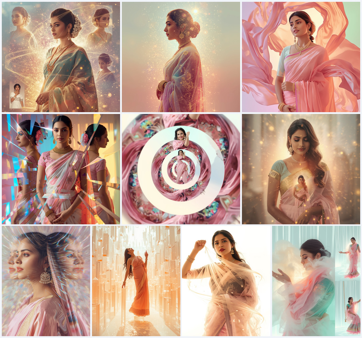 10+ Tulle Ruffle Tiered Gown Fancy Saree AI Prompts for Fairy-Tale Aesthetics via Gemini and ChatGPT - Main Thumbnail