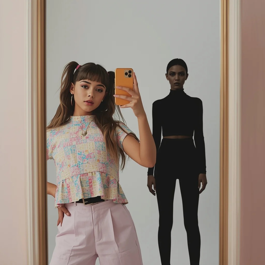 Cute Outfit, Silent Mirror | Detailed Image Prompts