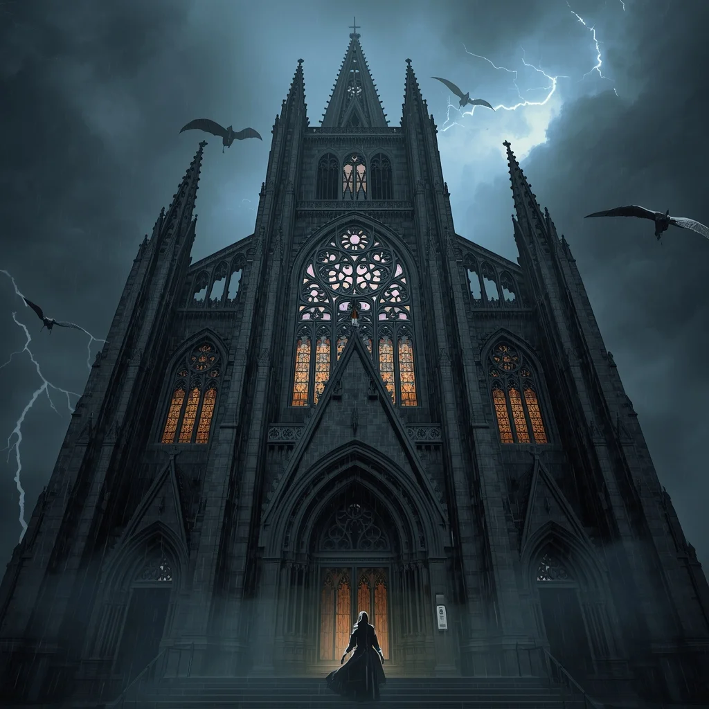 Dark Gothic Cathedral Fantasy Masterpiece | Ai Prompt For Social Media