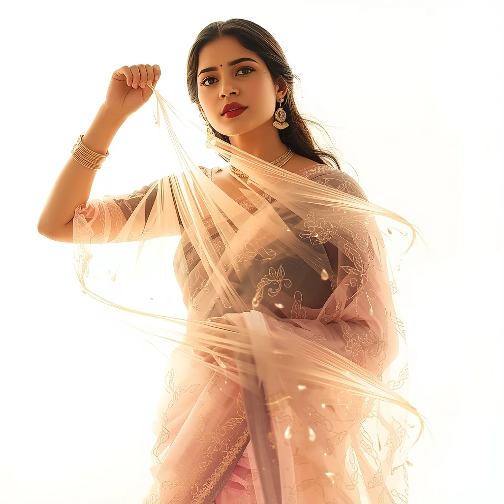 Festival Fancy Saree Sub-Quantum Light-Weaving Thread | Prompt For Traditional Look For Girl South Indian