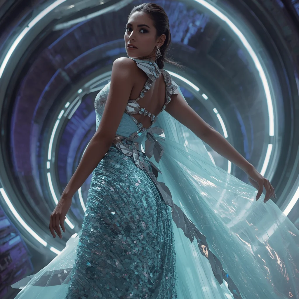 Frozen Aurora Ice Singularity Apex Quantum Armor Saree with Floating Orbital Storm Ring Nexus Collapse Matrix | Trending Prompts For Instagram For Girl