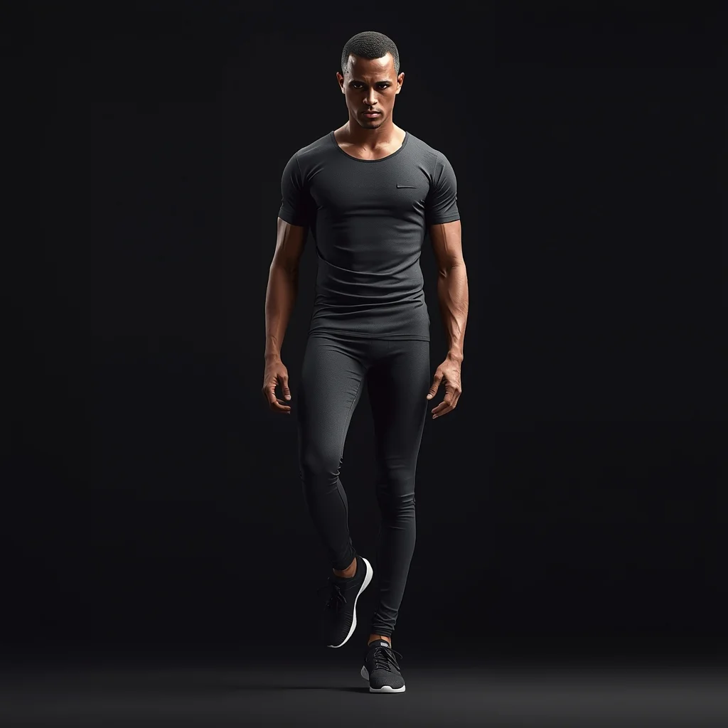 Full Body Foot Tap Pause Pose with Anticipation Energy | Hd Image Prompt