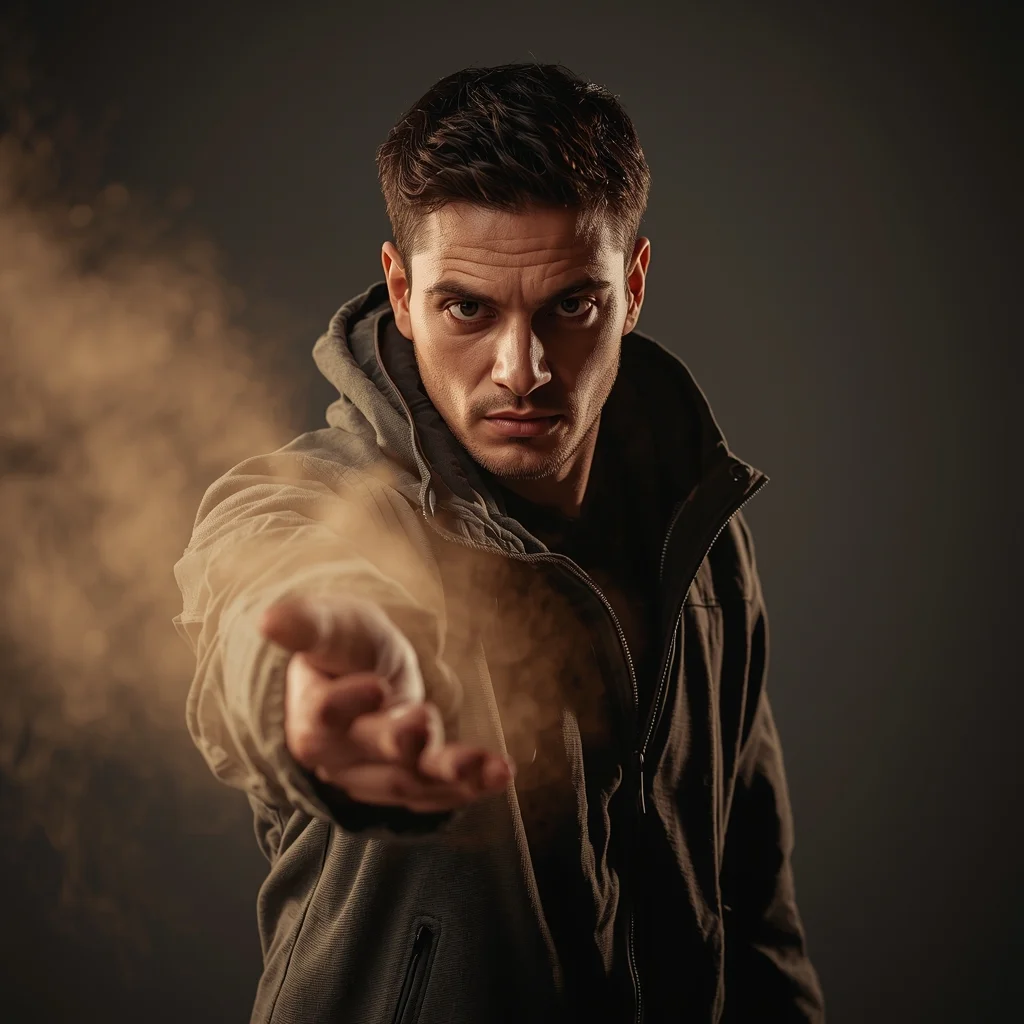 Full Body Hand Flick Dust Off Pose with Clean Reset Energy | Ai Image Prompt