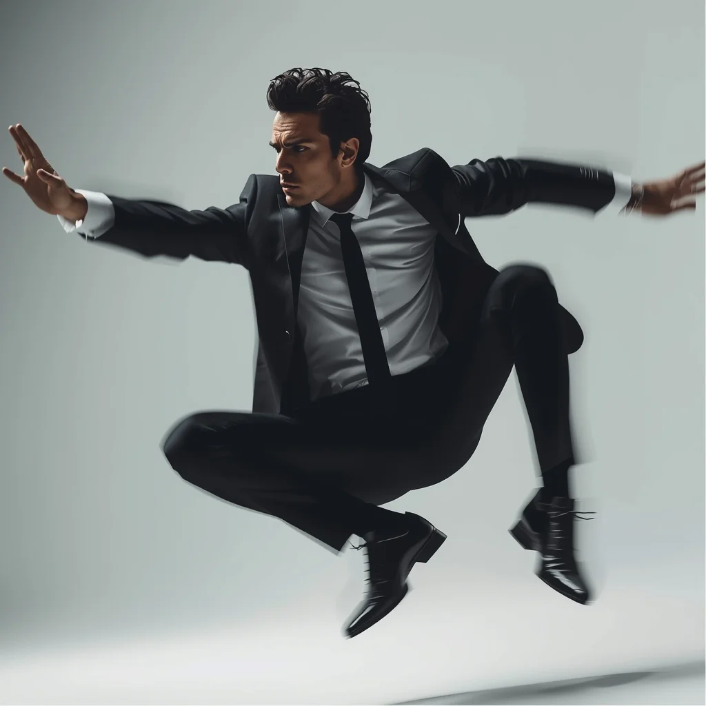 Full Body Mid Spin Freeze Pose with Cinematic Rotational Motion | Ai Photo Editing Prompt