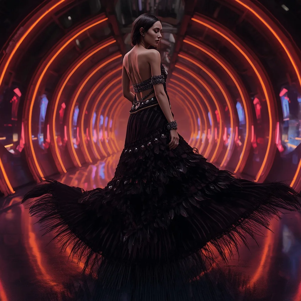Midnight Volcanic Abyss Core Armor Saree with Holographic Plasma Engine Rift Corridor Singularity Reactor | Best Ai Prompt 2026