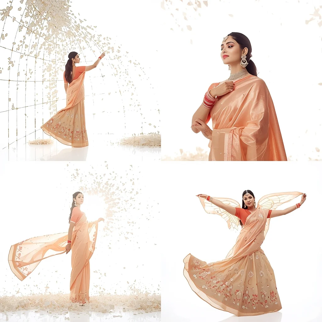 Overexposed Light Curtain Grid Breakdown Grid Pure Sunlit Vogue | Chatgpt Photo Editing Prompts For Girl Traditional