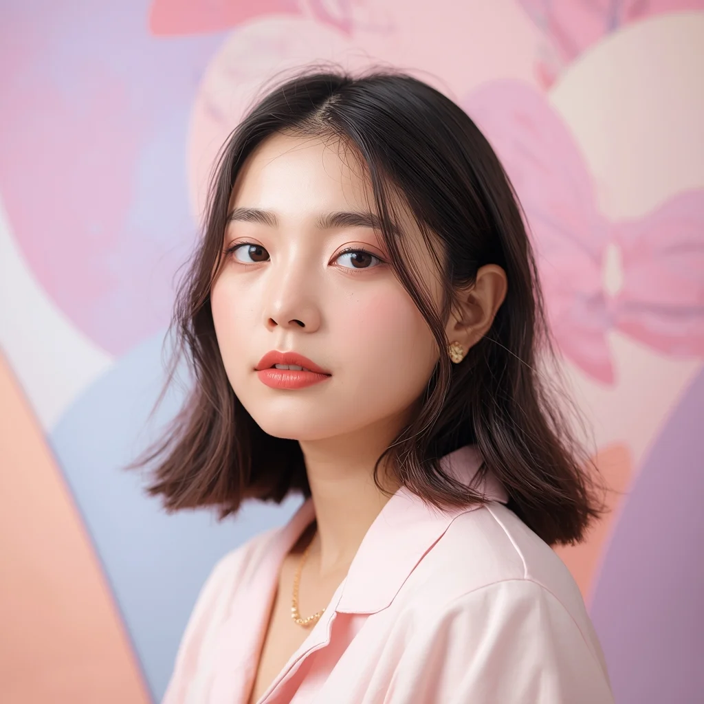 Pastel Dream Portrait Girl – Soft Aesthetic Viral Look | Sora Ai Prompts