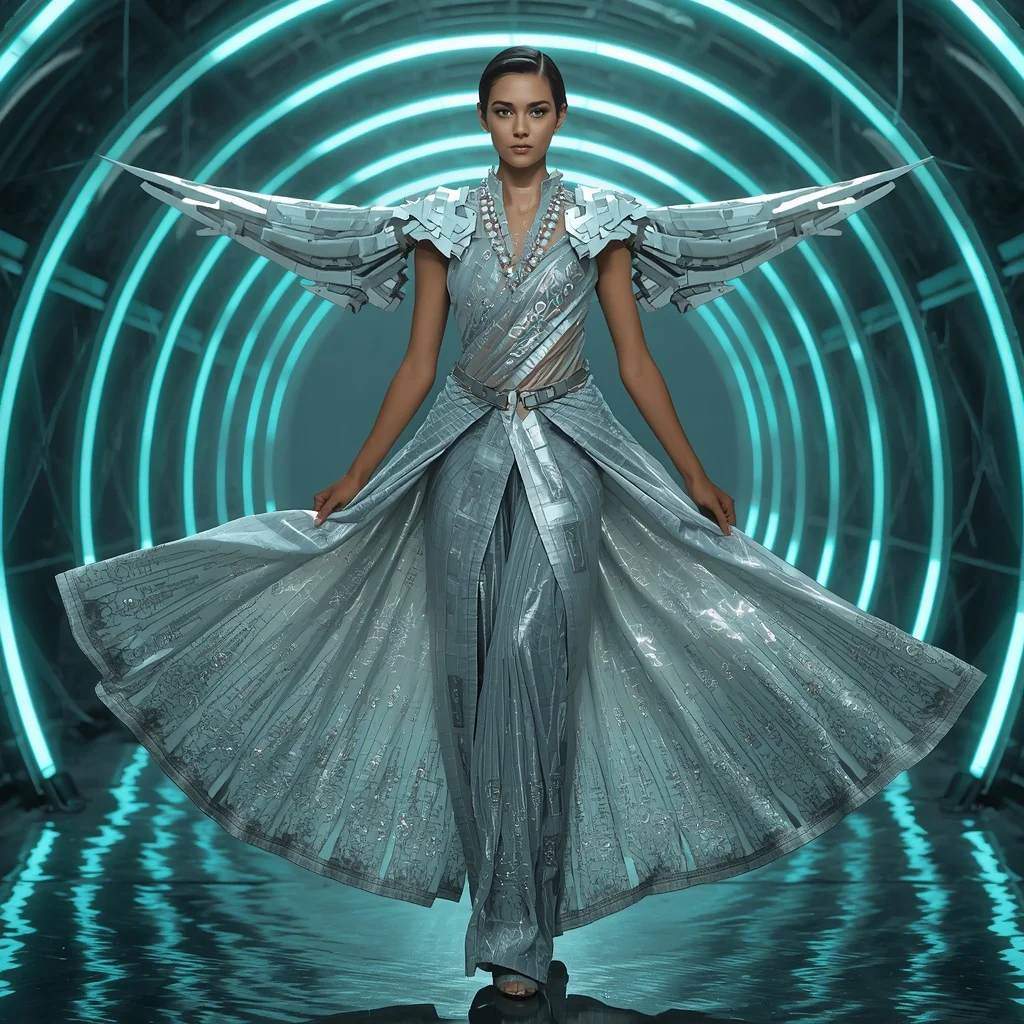 Titanium Nebula Fragment Apex Quantum Armor Saree with Floating Arc Hypermatrix Corridor Nexus Grid Collapse System | Prompt Seen Trending Girl AI Photo